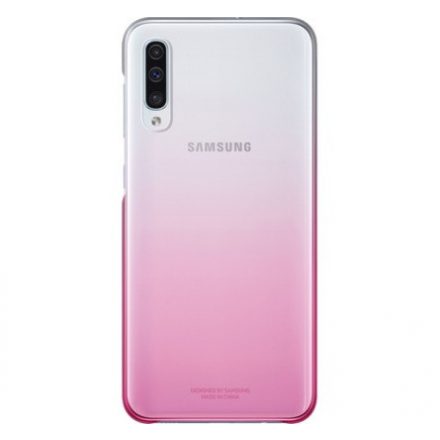 Samsung Galaxy A50 színátmenetes szilikon tok, rózsaszín, EF-AA505CPEGW