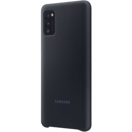 Samsung Galaxy A41 Silicone Cover szilikon tok, fekete, EF-PA415TBEG