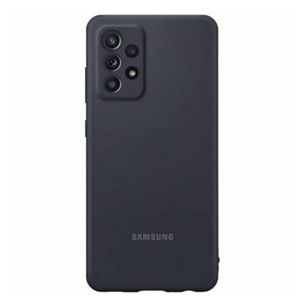 Samsung Galaxy A72 Silicone Cover szilikon tok, fekete, EF-PA725TBEGWW