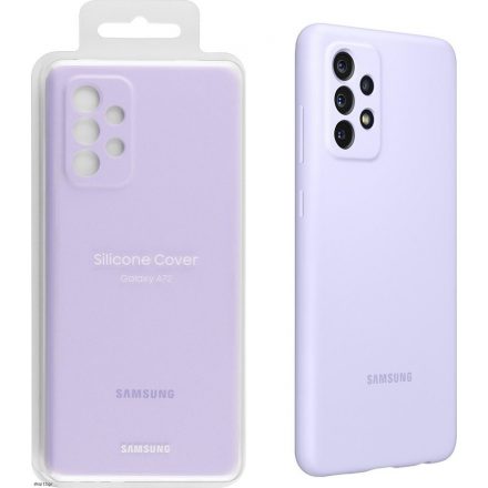 Samsung Galaxy A72 Silicone Cover szilikon tok, lila, EF-PA725TVEGWW