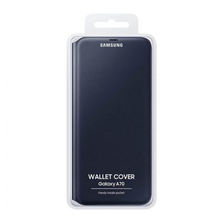 Samsung A70 Wallet Cover Fekete - EF-WA705PBEGWW