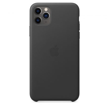 Apple iPhone 11 Pro Max bőrtok fekete MX0E2ZM/A