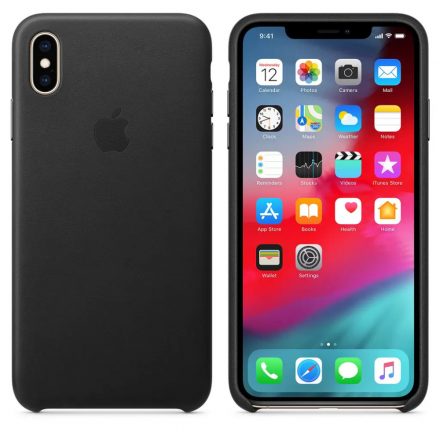 Apple iPhone XS Max bőrtok fekete MRWT2ZM/A